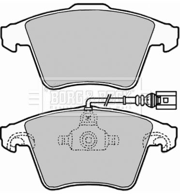 BORG & BECK Комплект тормозных колодок, дисковый тормоз BBP2005